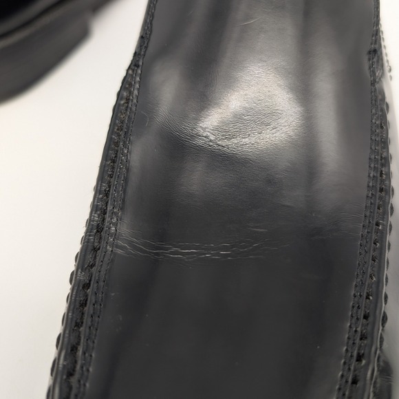 Bacco Bucci Studio Mens Black Leather Square Toe Slip On Loafer Dress Shoes 11.5 - Picture 11 of 14